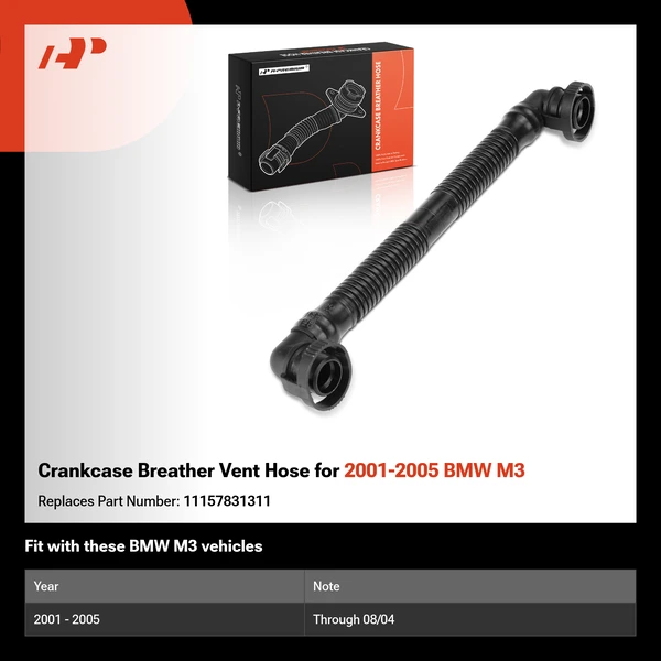 Crankcase Breather Vent Hose for 2001-2005 BMW M3