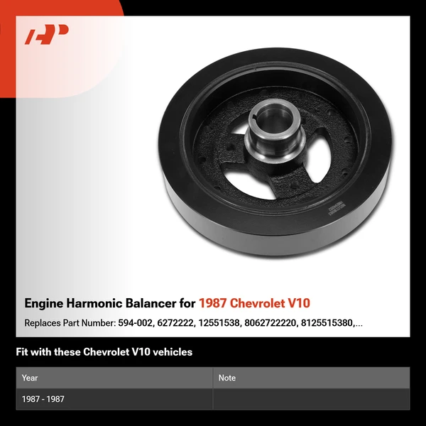 Engine Harmonic Balancer for 1987 Chevrolet V10
