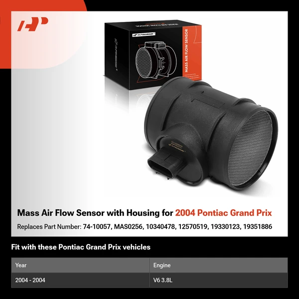 Mass Air Flow Sensor with Housing for 2004 Pontiac Grand Prix