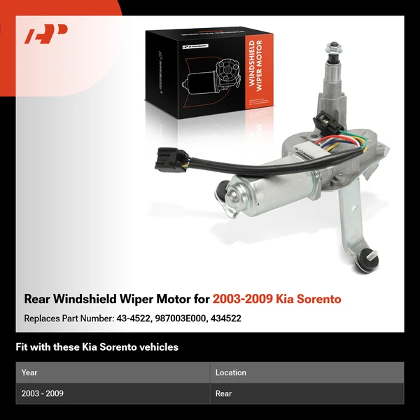 Rear Windshield Wiper Motor for 2003-2009 Kia Sorento