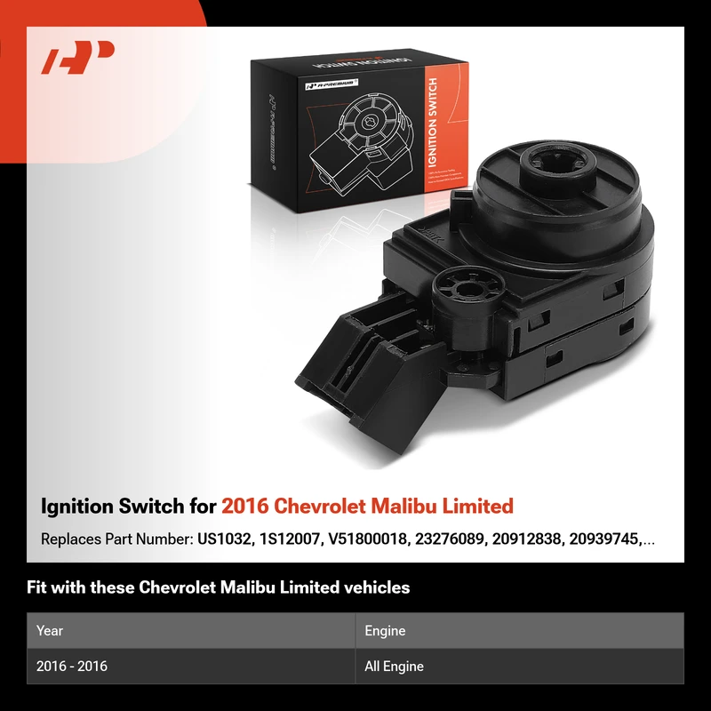 Ignition Switch for 2016 Chevrolet Malibu Limited
