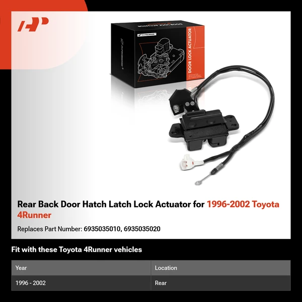 Rear Back Door Hatch Latch Lock Actuator for 1996-2002 Toyota 4Runner