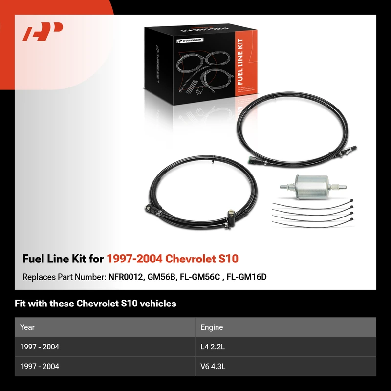Fuel Line Kit for 1997-2004 Chevrolet S10