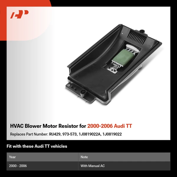 HVAC Blower Motor Resistor for 2000-2006 Audi TT