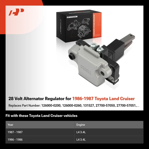 28 Volt Alternator Regulator for 1986-1987 Toyota Land Cruiser