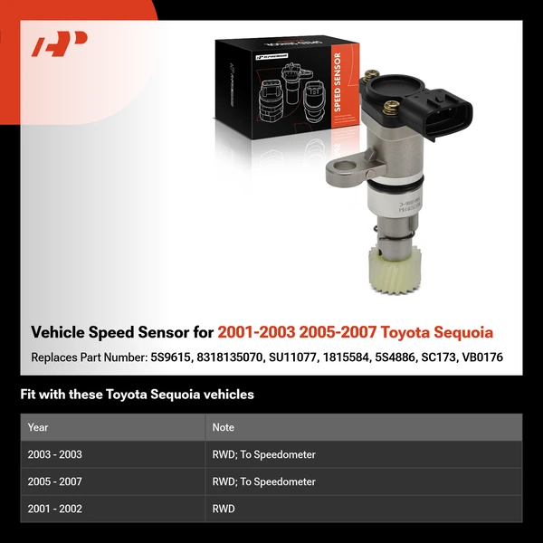 Vehicle Speed Sensor for 2001-2003 2005-2007 Toyota Sequoia