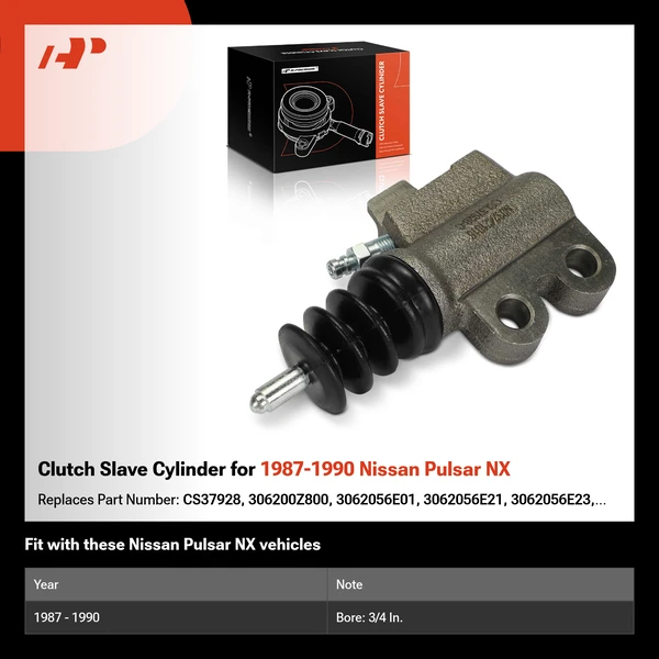 Clutch Slave Cylinder for 1987-1990 Nissan Pulsar NX