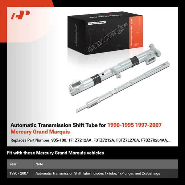 Automatic Transmission Shift Tube for 1990-1995 1997-2007 Mercury Grand Marquis