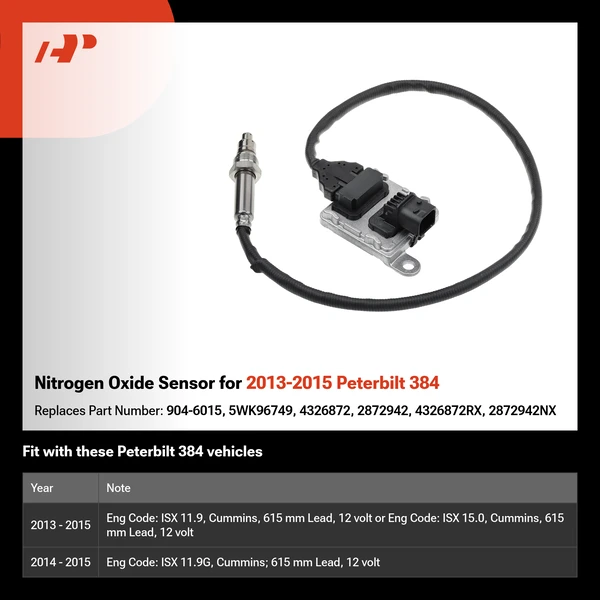 Nitrogen Oxide Sensor for 2013-2015 Peterbilt 384