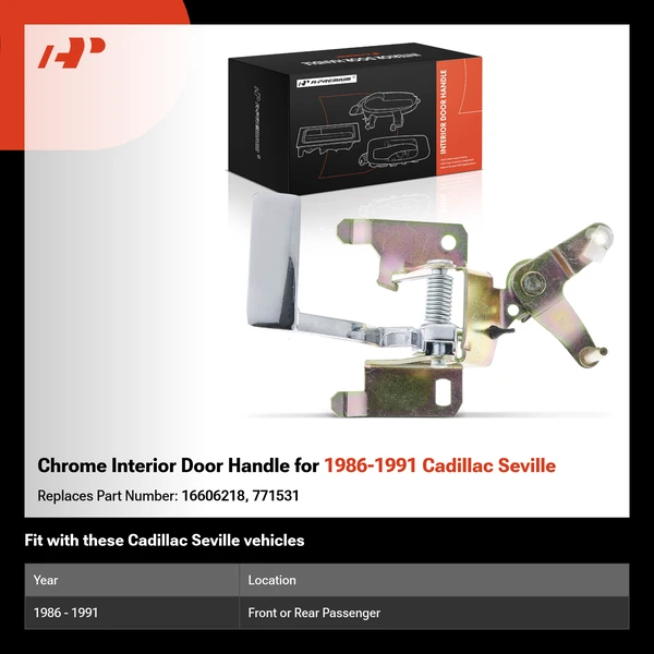 Chrome Interior Door Handle for 1986-1991 Cadillac Seville