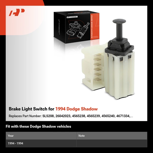 Brake Light Switch for 1994 Dodge Shadow