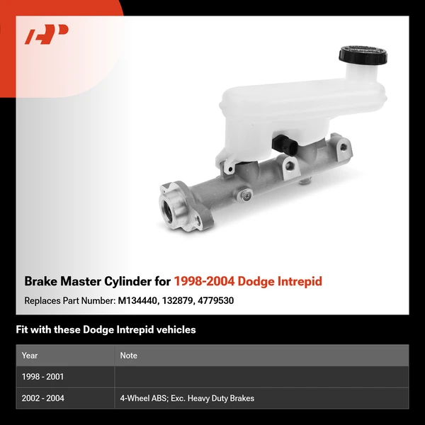 Brake Master Cylinder for 1998-2004 Dodge Intrepid