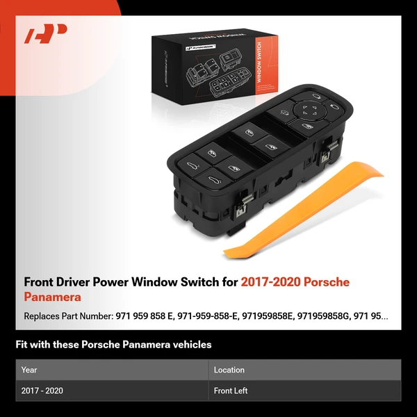 Front Driver Power Window Switch for 2017-2020 Porsche Panamera