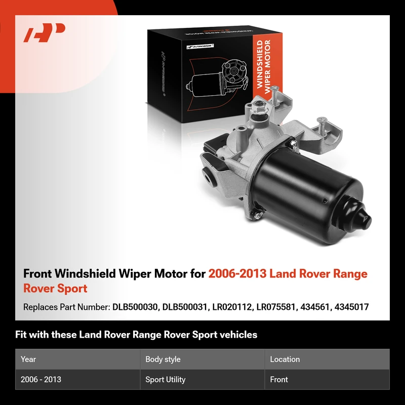 Front Windshield Wiper Motor for 2006-2013 Land Rover Range Rover Sport