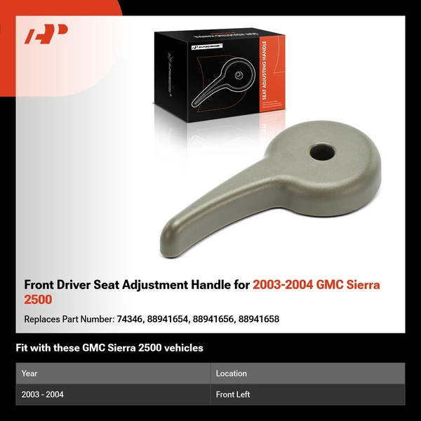Front Driver Seat Adjustment Handle for 2003-2004 GMC Sierra 2500