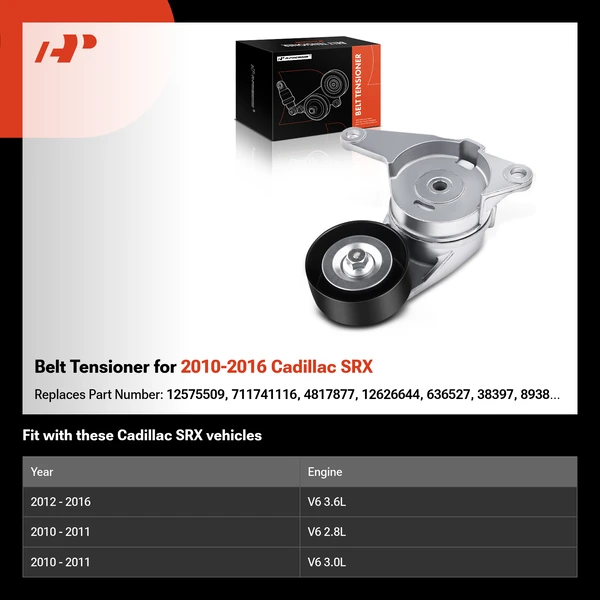 Belt Tensioner for 2010-2016 Cadillac SRX