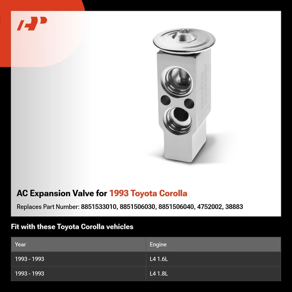 AC Expansion Valve for 1993 Toyota Corolla