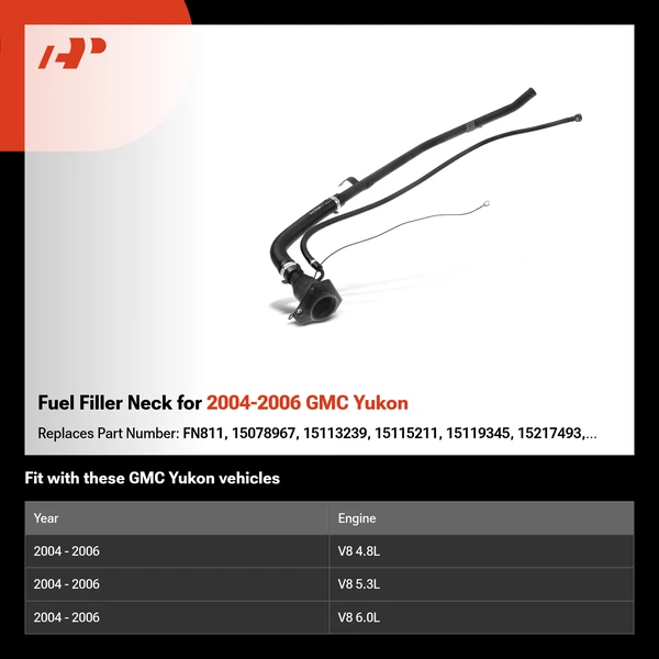 Fuel Filler Neck for 2004-2006 GMC Yukon