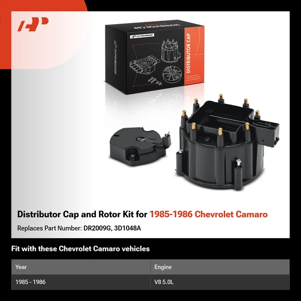 Distributor Cap and Rotor Kit for 1985-1986 Chevrolet Camaro