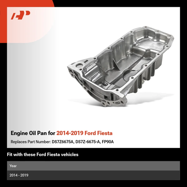 Engine Oil Pan for 2014-2019 Ford Fiesta