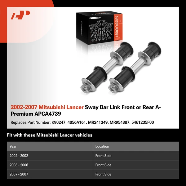 2002-2007 Mitsubishi Lancer Sway Bar Link Front or Rear A-Premium APCA4739