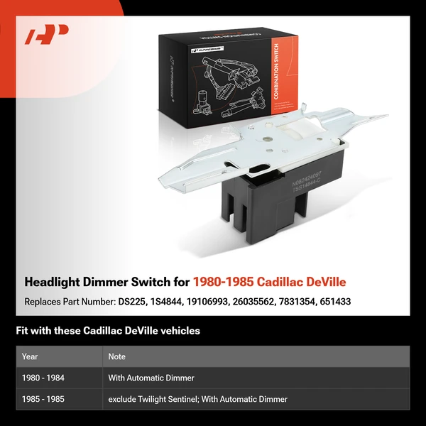 Headlight Dimmer Switch for 1980-1985 Cadillac DeVille