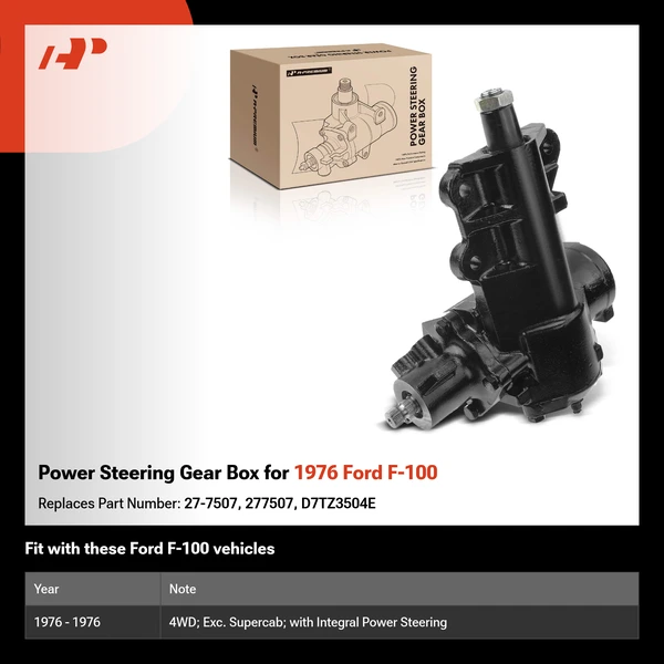 Power Steering Gear Box for 1976 Ford F-100