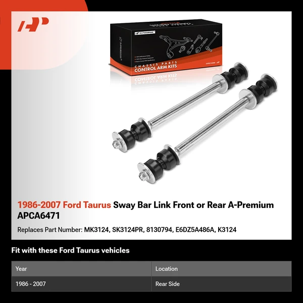 1986-2007 Ford Taurus Sway Bar Link Front or Rear A-Premium APCA6471