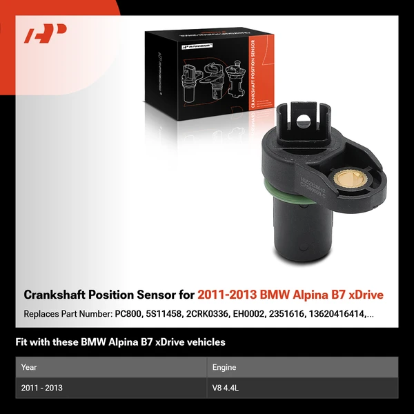 Crankshaft Position Sensor for 2011-2013 BMW Alpina B7 xDrive