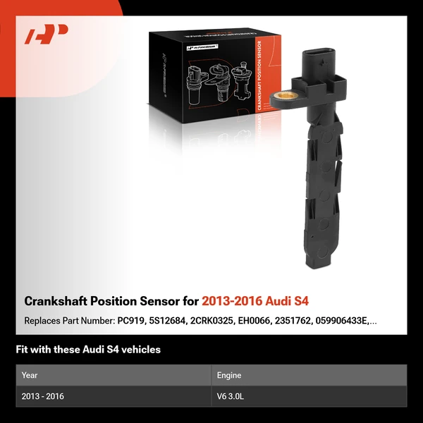 Crankshaft Position Sensor for 2013-2016 Audi S4