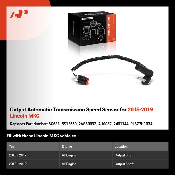 Output Automatic Transmission Speed Sensor for 2015-2019 Lincoln MKC