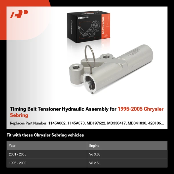 Timing Belt Tensioner Hydraulic Assembly for 1995-2005 Chrysler Sebring