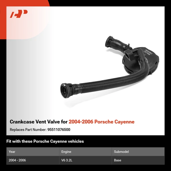 Crankcase Vent Valve for 2004-2006 Porsche Cayenne