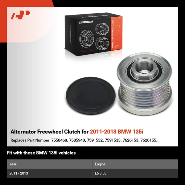 Alternator Freewheel Clutch for 2011-2013 BMW 135i