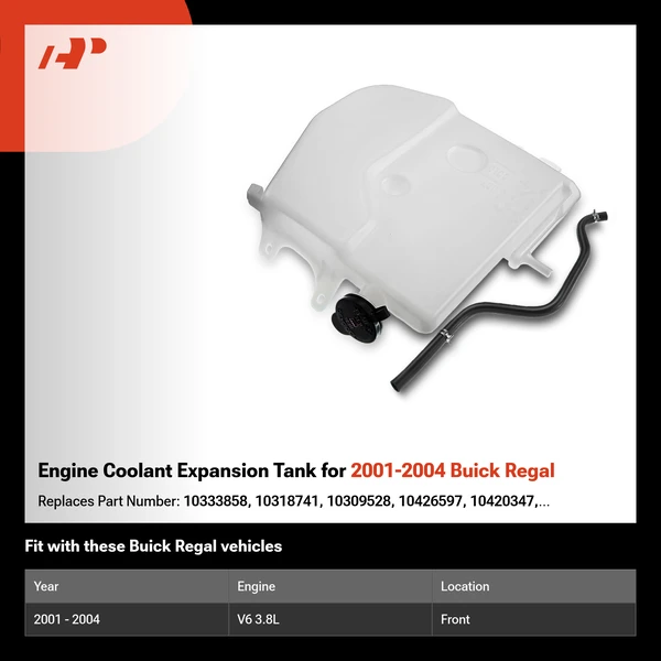 Engine Coolant Expansion Tank for 2001-2004 Buick Regal
