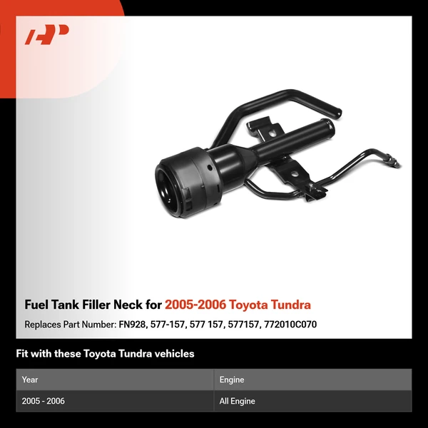 Fuel Tank Filler Neck for 2005-2006 Toyota Tundra