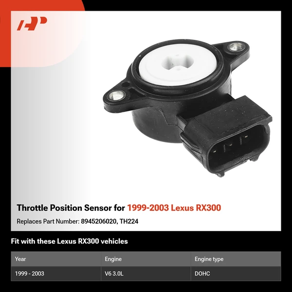 Throttle Position Sensor for 1999-2003 Lexus RX300