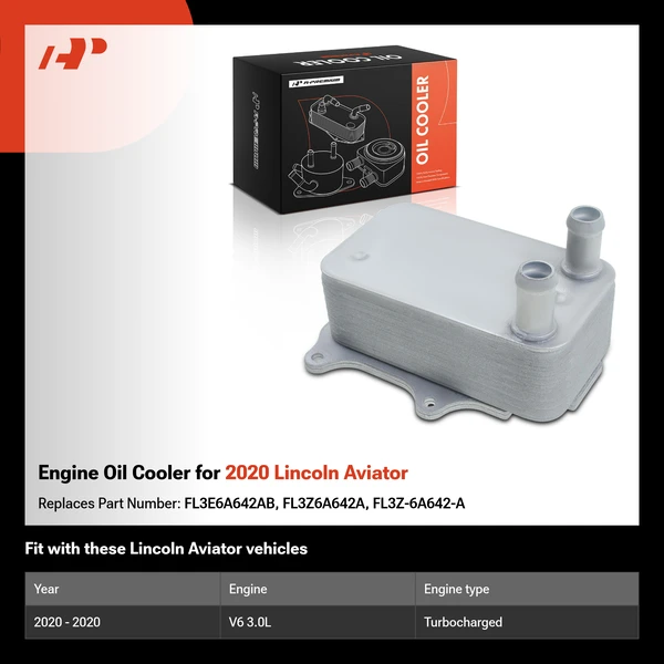 Engine Oil Cooler for 2020 Lincoln Aviator