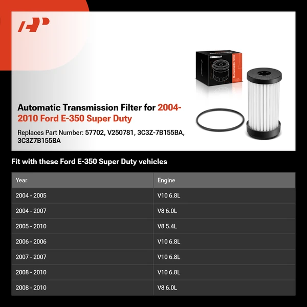 Automatic Transmission Filter for 2004-2010 Ford E-350 Super Duty