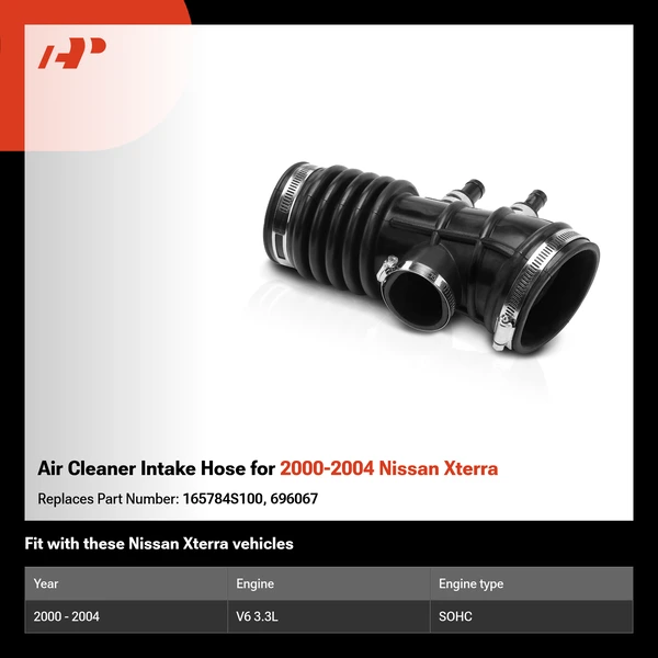 Air Cleaner Intake Hose for 2000-2004 Nissan Xterra
