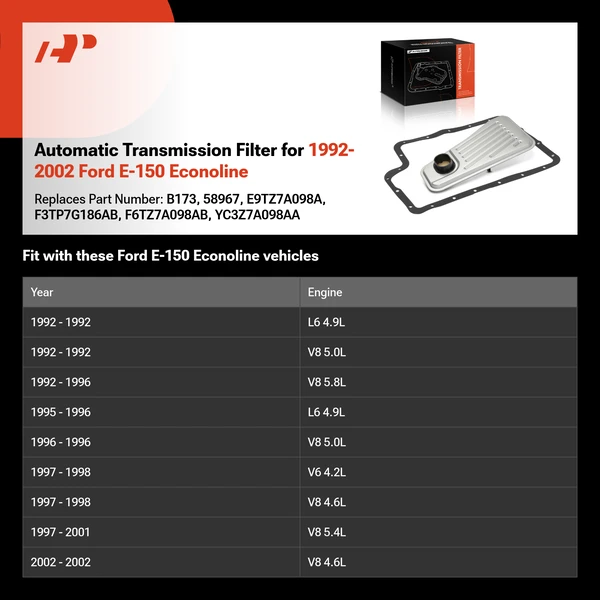 Automatic Transmission Filter for 1992-2002 Ford E-150 Econoline