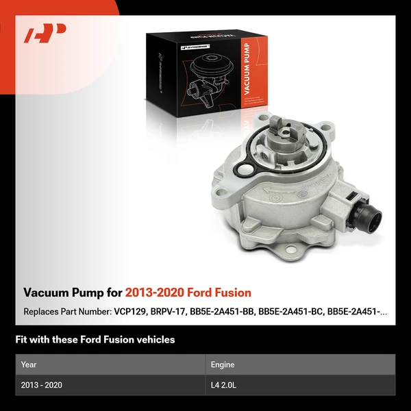 Vacuum Pump for 2013-2020 Ford Fusion