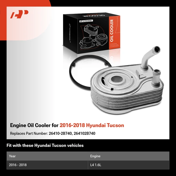 Engine Oil Cooler for 2016-2018 Hyundai Tucson