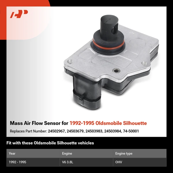 Mass Air Flow Sensor for 1992-1995 Oldsmobile Silhouette