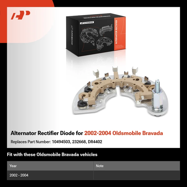 Alternator Rectifier Diode for 2002-2004 Oldsmobile Bravada