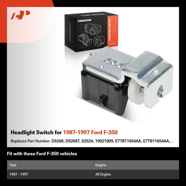 Headlight Switch for 1987-1997 Ford F-350