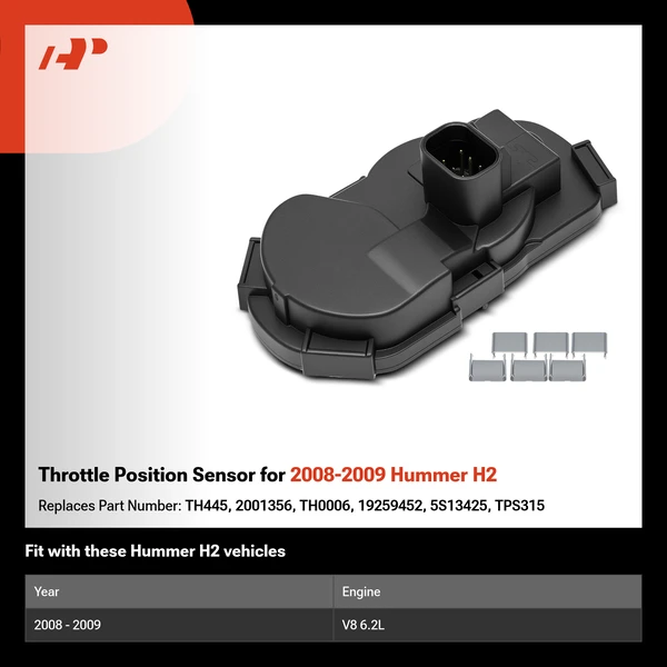Throttle Position Sensor for 2008-2009 Hummer H2