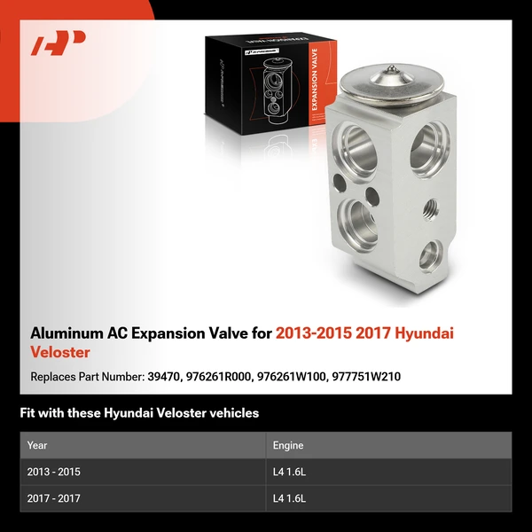 Aluminum AC Expansion Valve for 2013-2015 2017 Hyundai Veloster