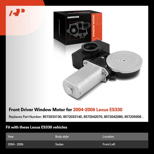 Front Driver Window Motor for 2004-2006 Lexus ES330