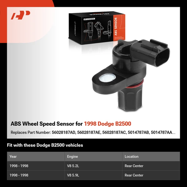 ABS Wheel Speed Sensor for 1998 Dodge B2500